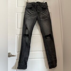 Slim-Fit Black Ripped Jeans | Distressed Look | Trendy & Stylish